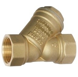 Direito INO10101 3 4 Brass Y Filtros Tubulação 2 X Fêmea Filamento Brass Filtro válvula