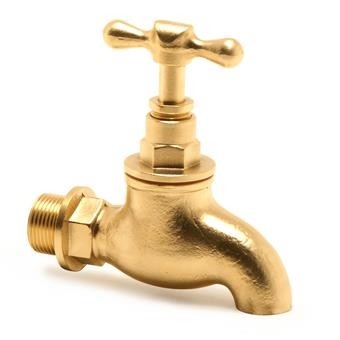 T Manutenção Tubos de Brasão Bibtaps sem bico 1/2in de fio masculino Brasão Bib Taps