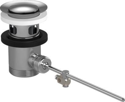 Resíduos cromados pretos montados para misturadores de bacias e misturadores de bidetos Branco