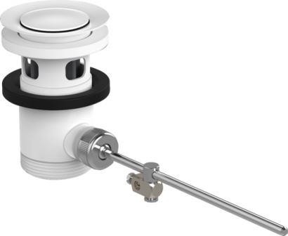 Resíduos cromados pretos montados para misturadores de bacias e misturadores de bidetos Branco