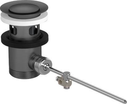 Resíduos cromados pretos montados para misturadores de bacias e misturadores de bidetos Branco