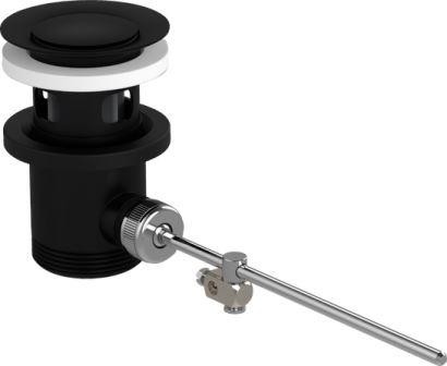 Resíduos cromados pretos montados para misturadores de bacias e misturadores de bidetos Branco