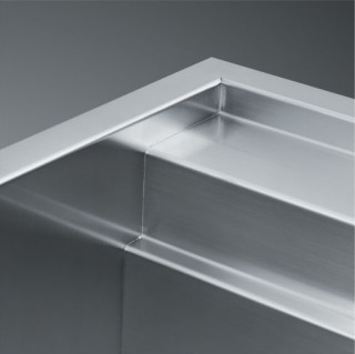 Lave comercial de cor prateada de aço inoxidável