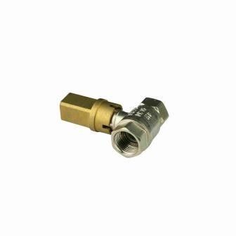 INOB300 Válvulas de Esferas de Brass Padrão Bore Key Handle 1/2in - 3/4in Fêmea Thread Lock Ball Valve