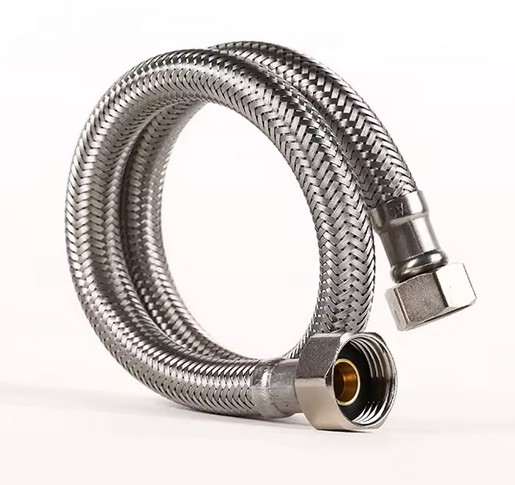 Tubos flexíveis de aço inoxidável de metal trançado Tubos de torneira de lavatório Fêmea para Fêmea Fêmea para Homem