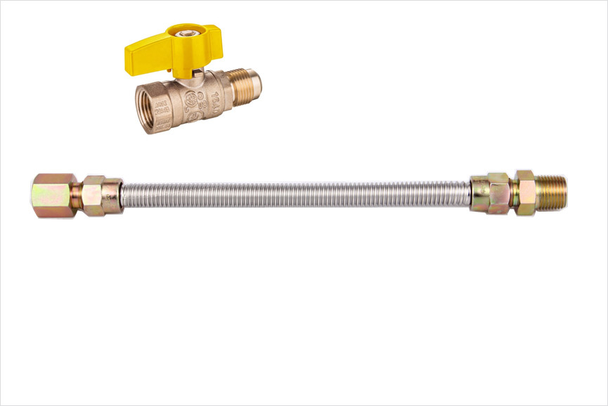 150PSI Ss304 mangueiras flexíveis mangueira corrugada de aço inoxidável para conector de gás