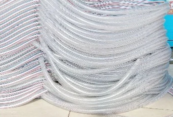 Tubos reforçados flexíveis sem torção, transparentes, de água, de PVC, de malha trançada, para lavagem de automóveis de jardim