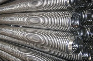 SS304 316L Tubo de mangueira flexível trançado Mangueira de metal flexível ondulada resistente à corrosão