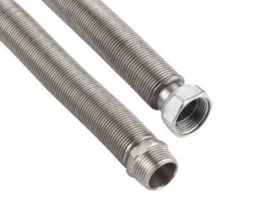 SS304 316L Tubo de mangueira flexível trançado Mangueira de metal flexível ondulada resistente à corrosão