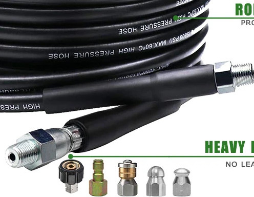 Máquina de lavagem a jato de alta pressão 6mm 8mm Tubos flexíveis de aço inoxidável