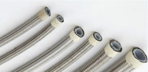 5/16 polegadas mangueiras flexíveis aço inoxidável trançado PTFE trançado frio de óleo de combustível lineas de mangueira