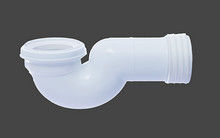 Conector de tubulação de água de banheiro de plástico de 110 mm