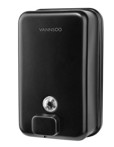 INOVI ZSH12-1200BF-NEGRO Dispensador comercial de sabão preto fosco montado na parede