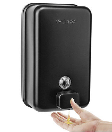 INOVI ZSH12-1200BF-NEGRO Dispensador comercial de sabão preto fosco montado na parede