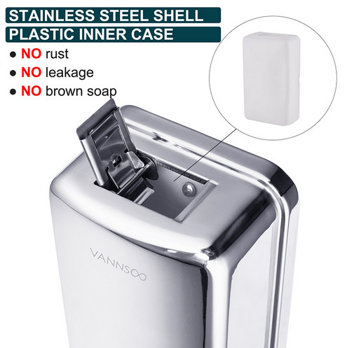 34 onças Banheiro Chuveiro Dispensador de Sabão Corrosão Proof Forro Acessórios de Banho