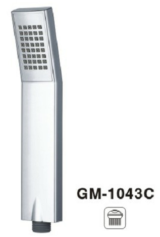 Slim Quadrado Cor Personalizado Pulverizador de Chuveiro Portátil Pulverizador de Chuveiro Chrome Polido à Mão