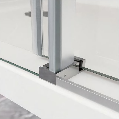 1950mm Chuveiro cubículos de vidro Pivot Chuveiro porta 450 + 450mm Esquina Chuveiro gabinete