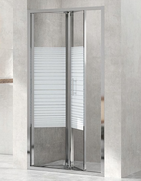 900 mm Cubicles chuveiro cristalino de porta deslizante dobrável 900 X 900 Tubarão