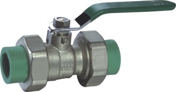 PN16 Telfon Sealing Brass Ball Valves Level Hand PPR Ball Valves 1/2 - 4 polegadas 320g