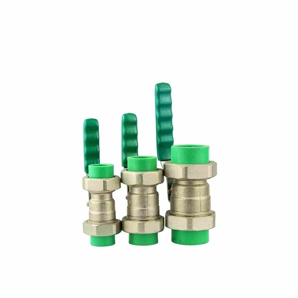 PN16 Telfon Sealing Brass Ball Valves Level Hand PPR Ball Valves 1/2 - 4 polegadas 320g
